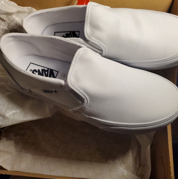 NEW/ VANS ASHER SLIP-ON SNEAKER - WOMEN'S-White - Picture 6 of 7